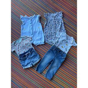 Toddler Girl Clothing Bundle, Size 18M – 6pc (Garanimals, Carter’s, More)